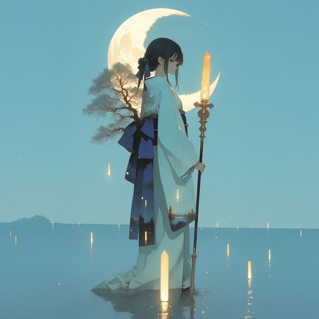 【作りすぎたでござる】月と着物