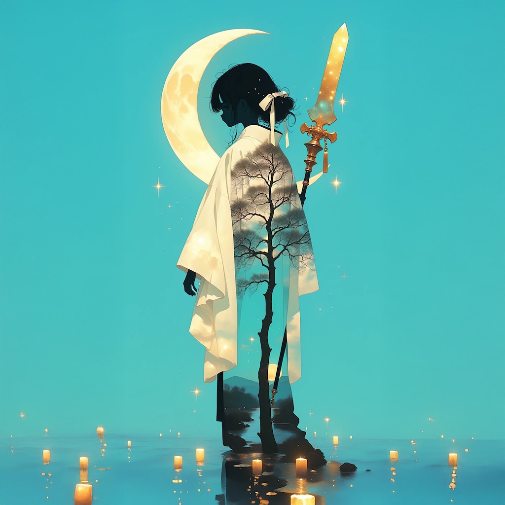 【作りすぎたでござる】月と着物