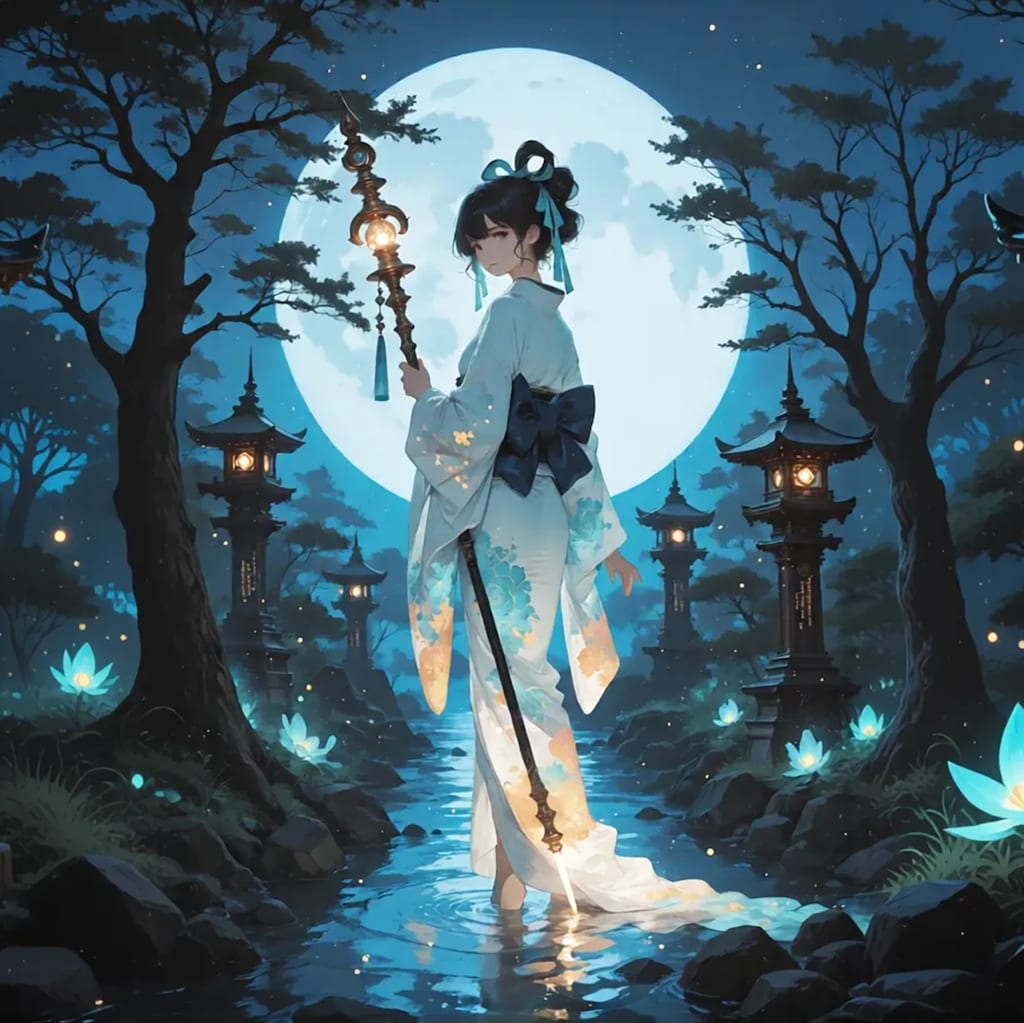 【作りすぎたでござる】月と着物