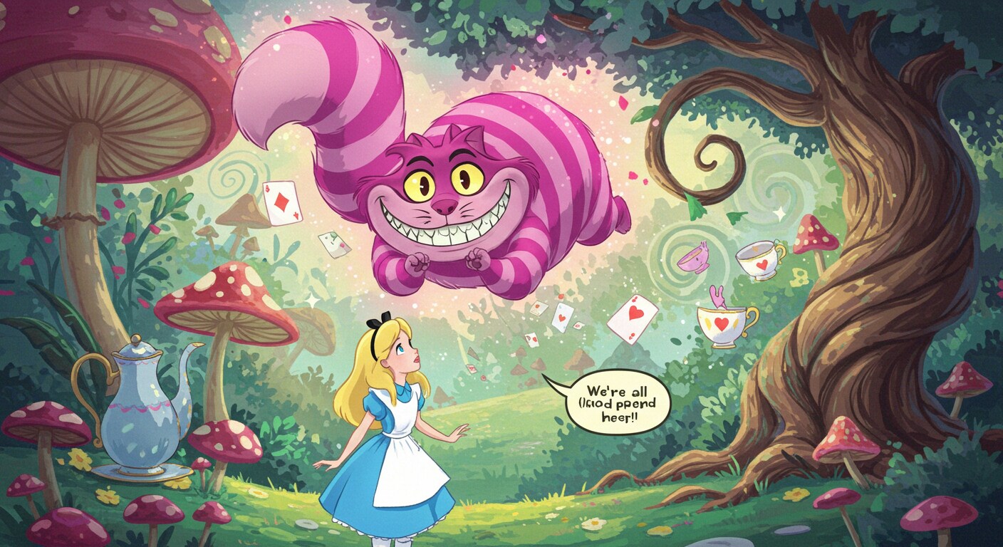 チェシャ猫の神出鬼没な登場 -2