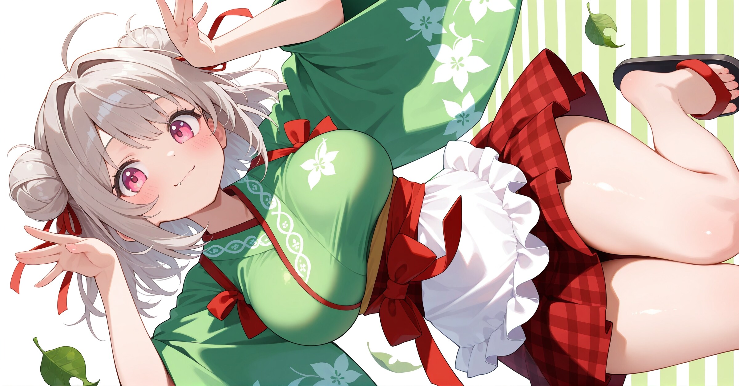 和カフェウェイトレスコーデ