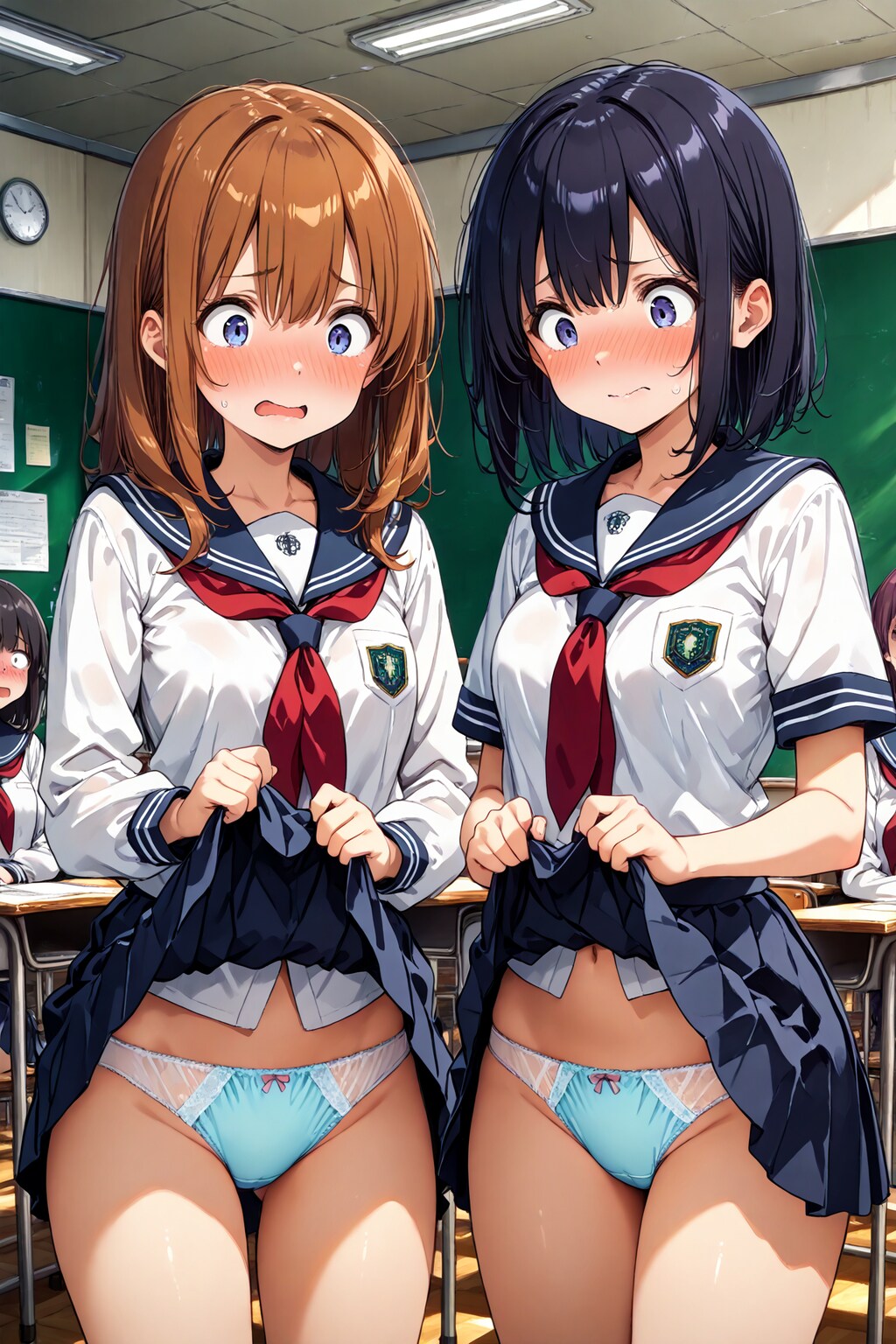 教室でパンツ見せてとお願いしてみた(15)