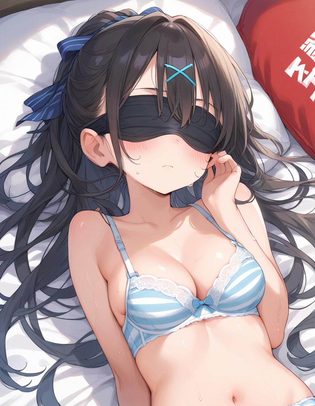 目隠し×下着