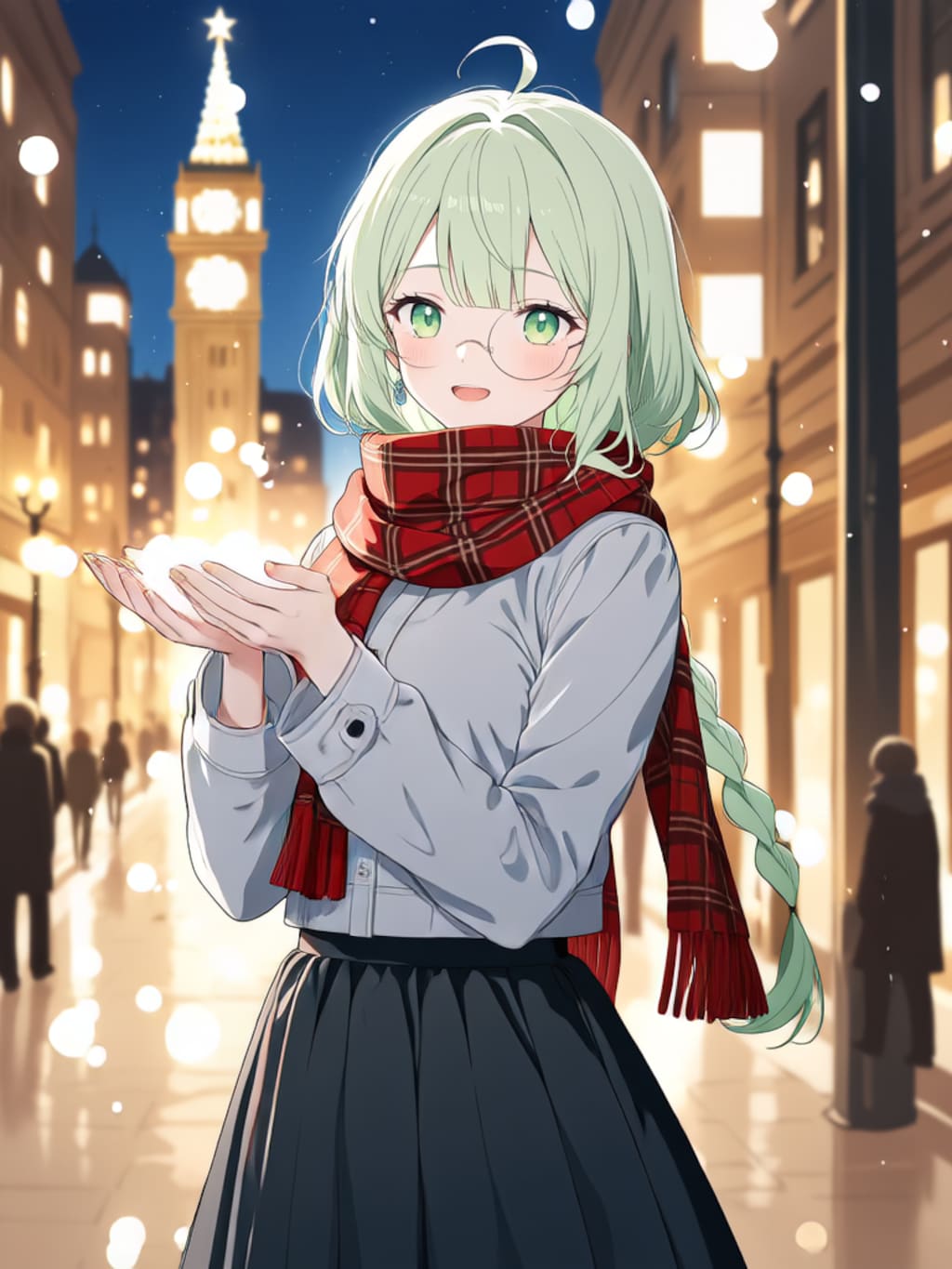 雪が綺麗ですね【パラパライラスト】