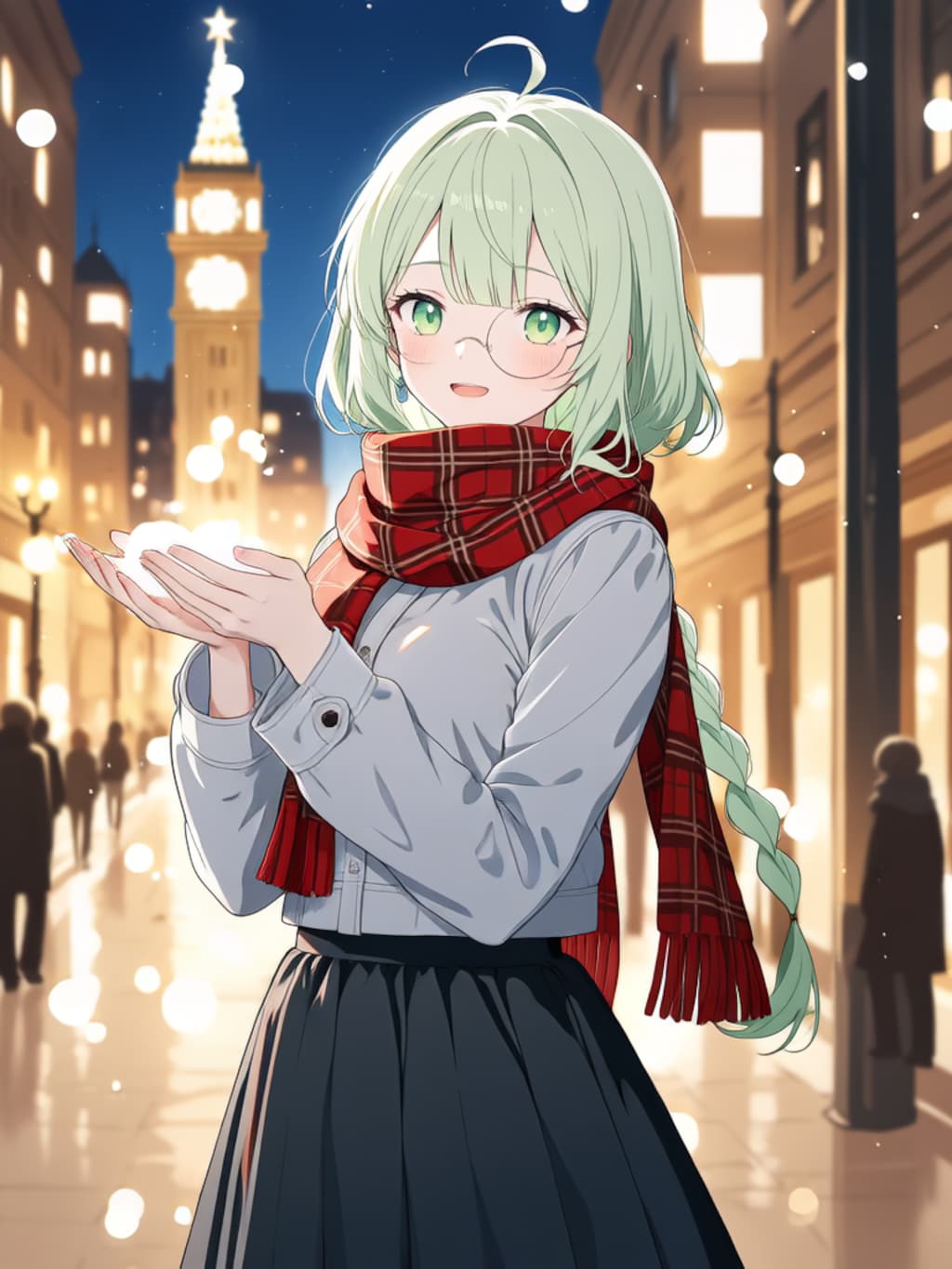 雪が綺麗ですね【パラパライラスト】