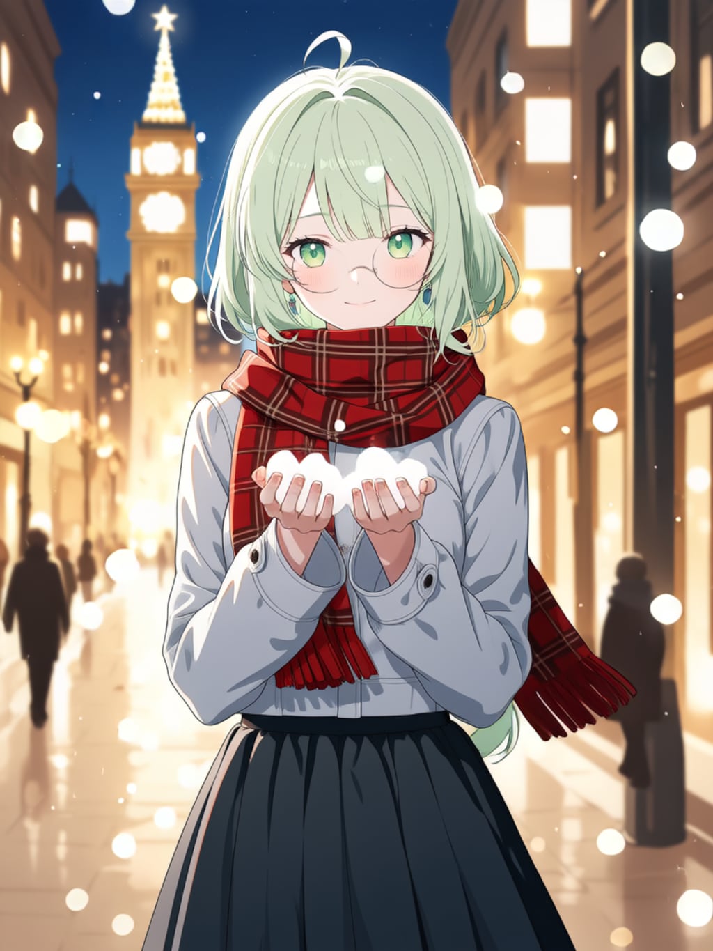 雪が綺麗ですね【パラパライラスト】