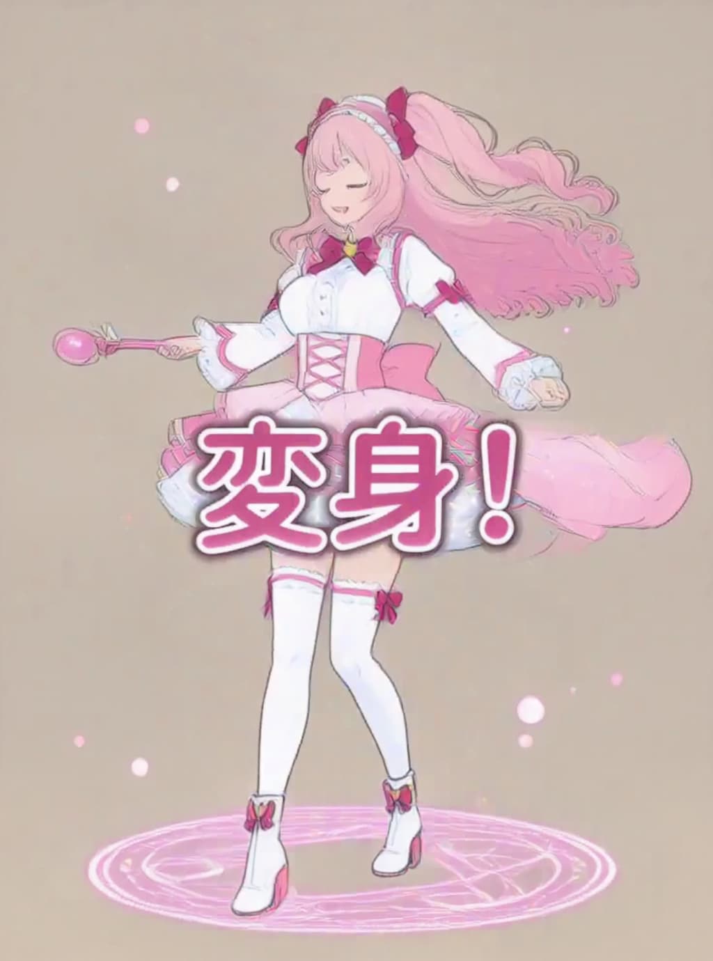 変身、魔法少女【パラパライラスト３４】