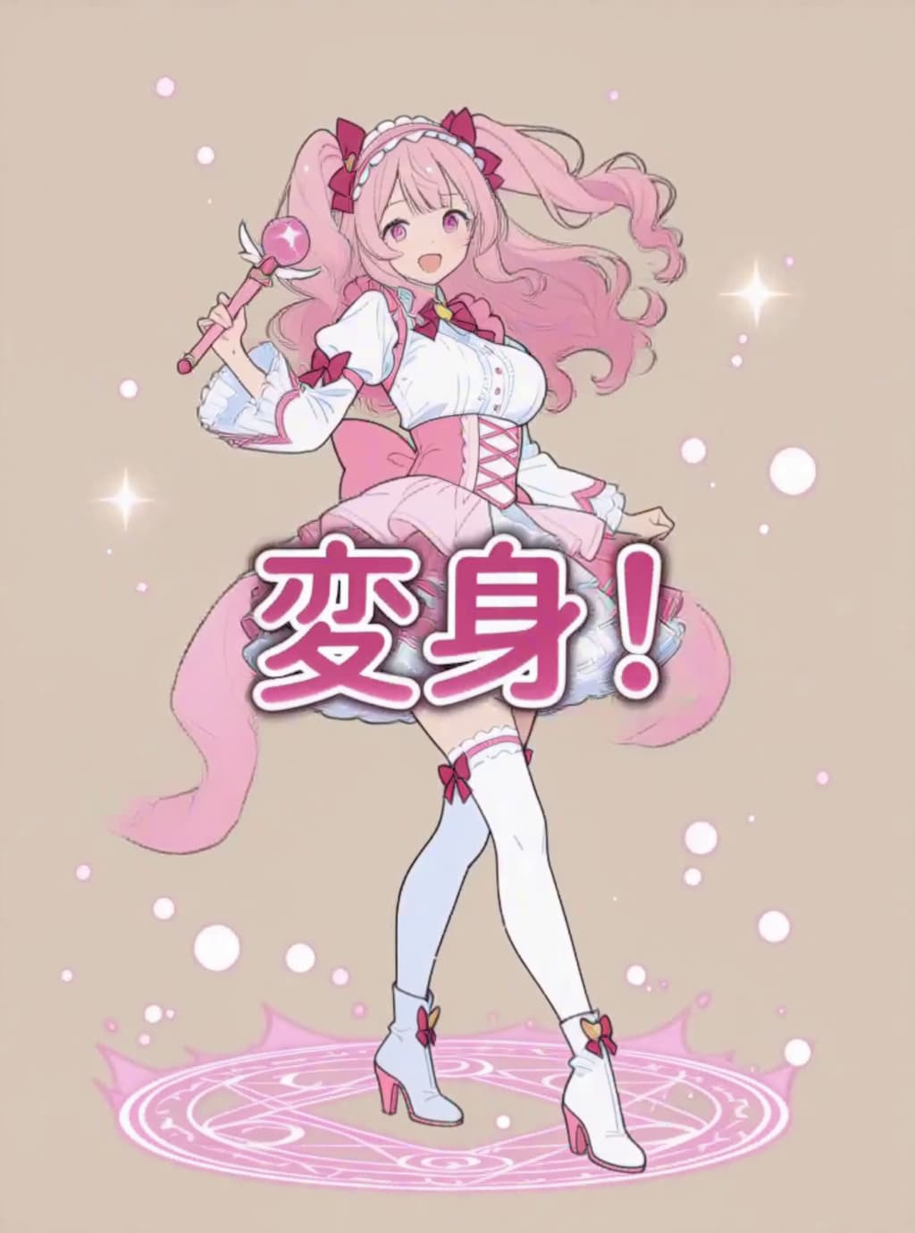 変身、魔法少女【パラパライラスト３４】