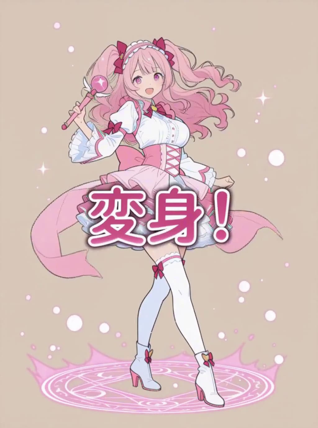 変身、魔法少女【パラパライラスト３４】