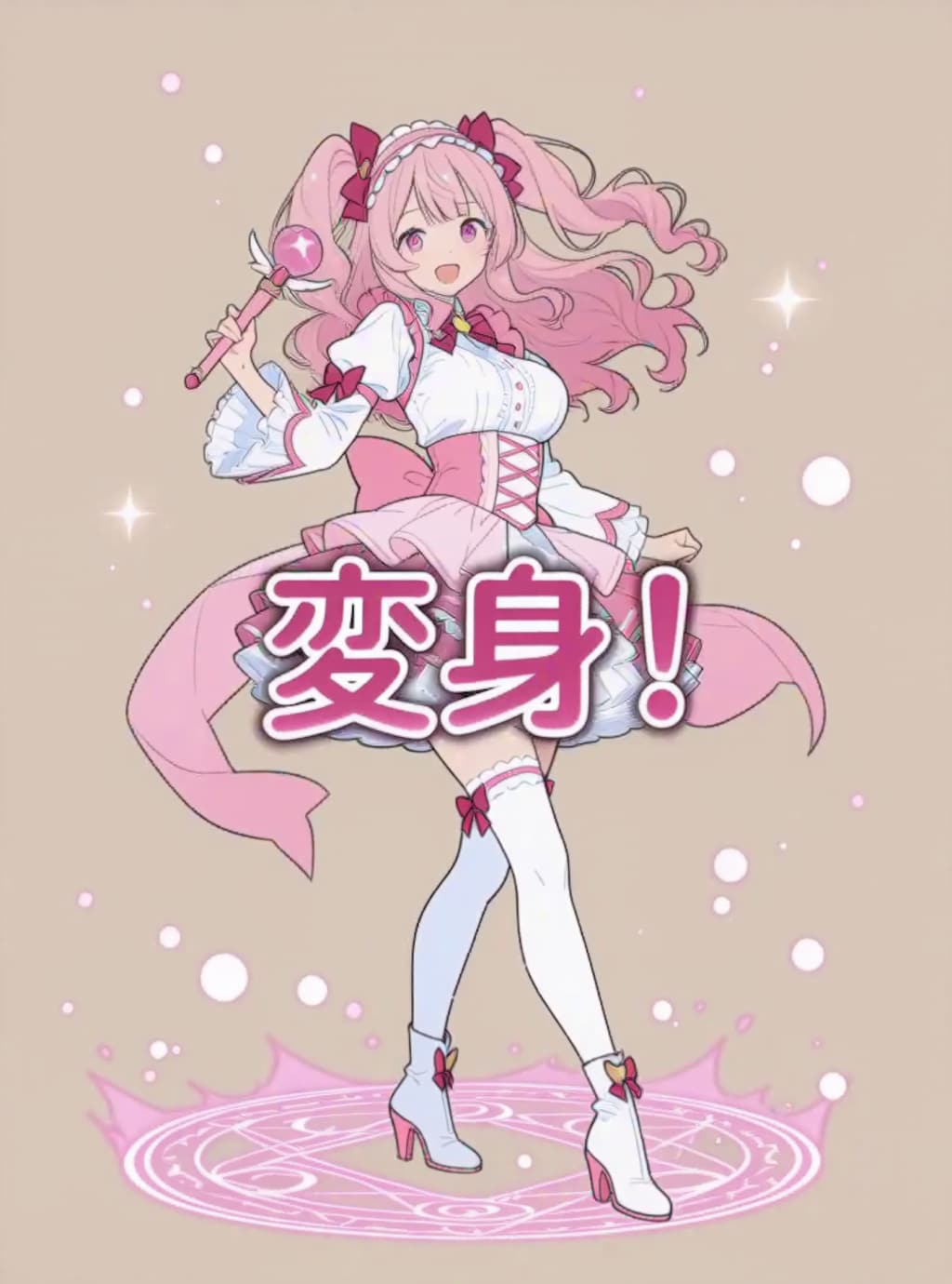 変身、魔法少女【パラパライラスト３４】