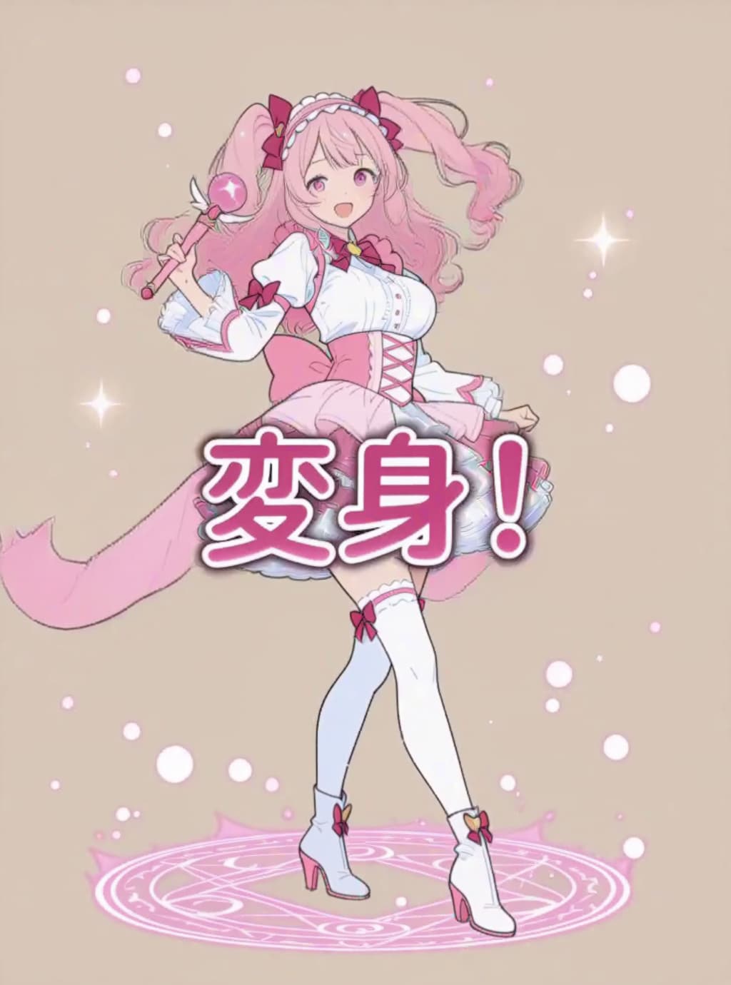 変身、魔法少女【パラパライラスト３４】