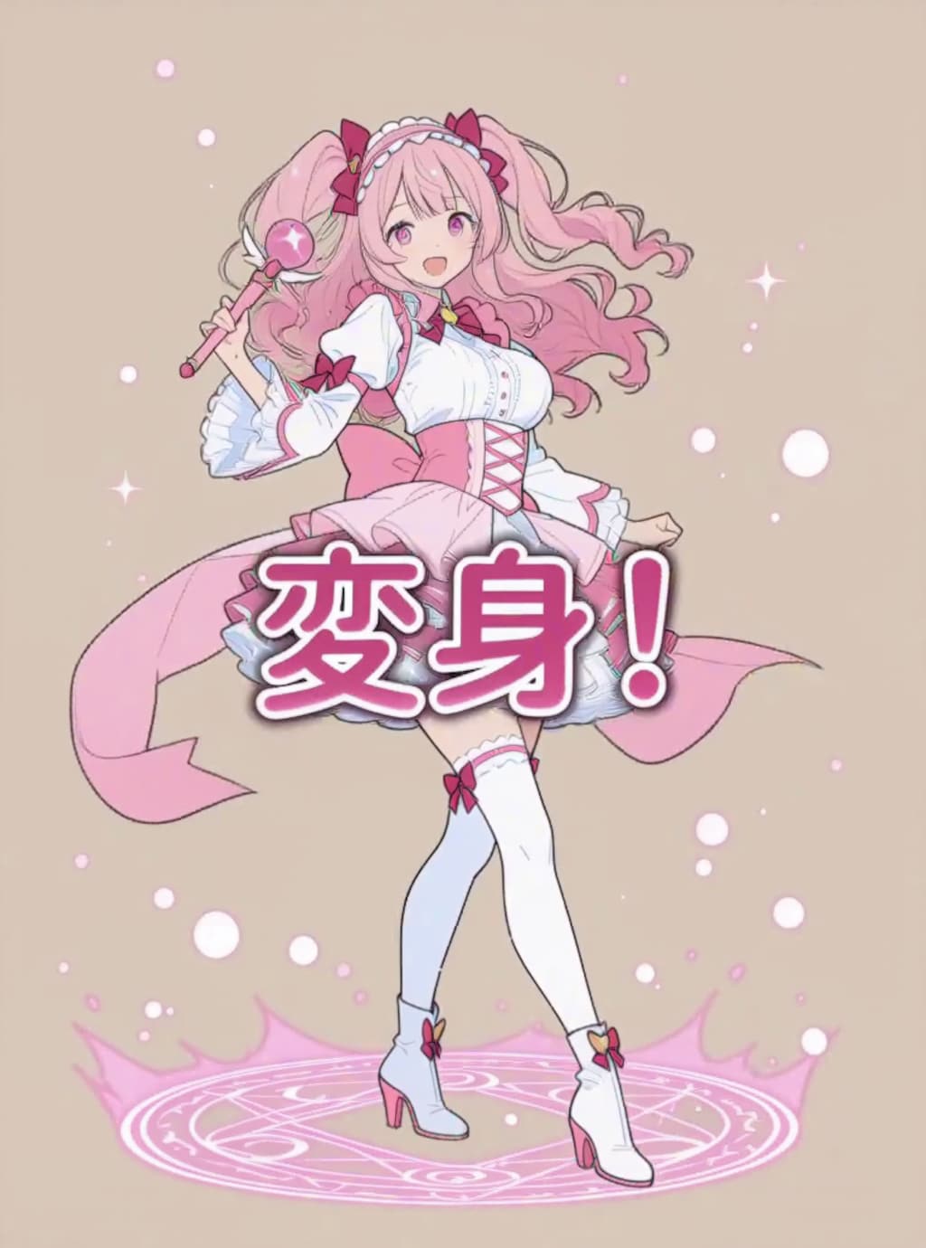 変身、魔法少女【パラパライラスト３４】