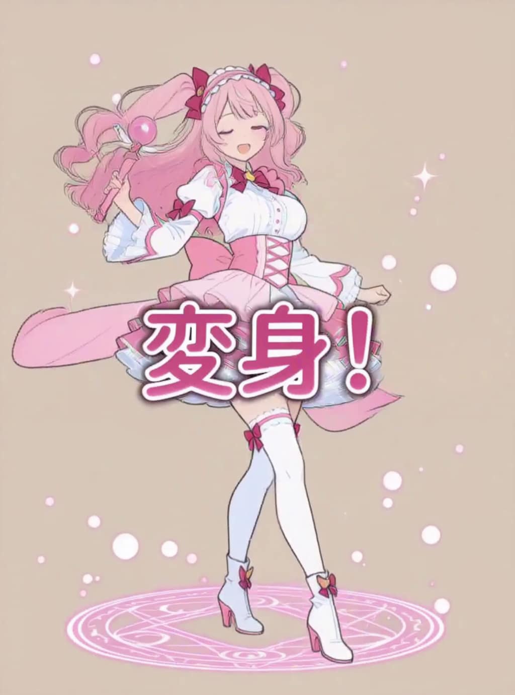 変身、魔法少女【パラパライラスト３４】
