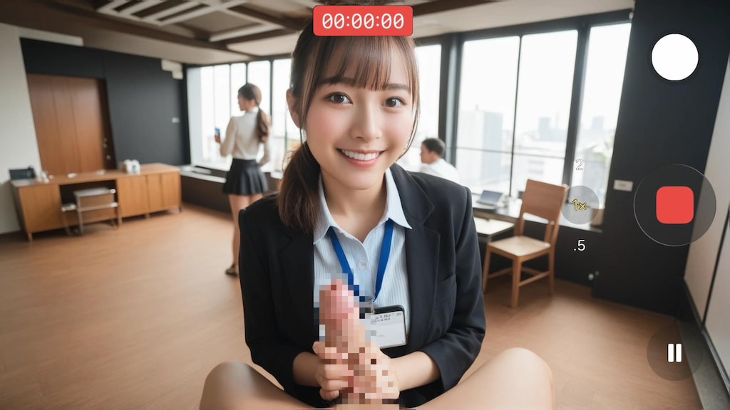 オフィスで勃起バレて激写された📱✨