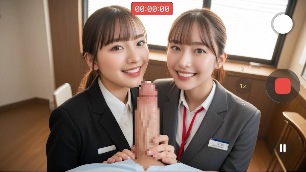 オフィスで勃起バレて激写された📱✨