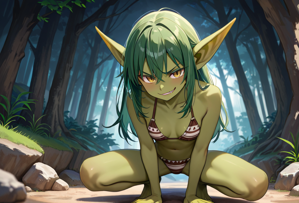 雌ゴブリンと恋に落ちた話 ２人の初体験編