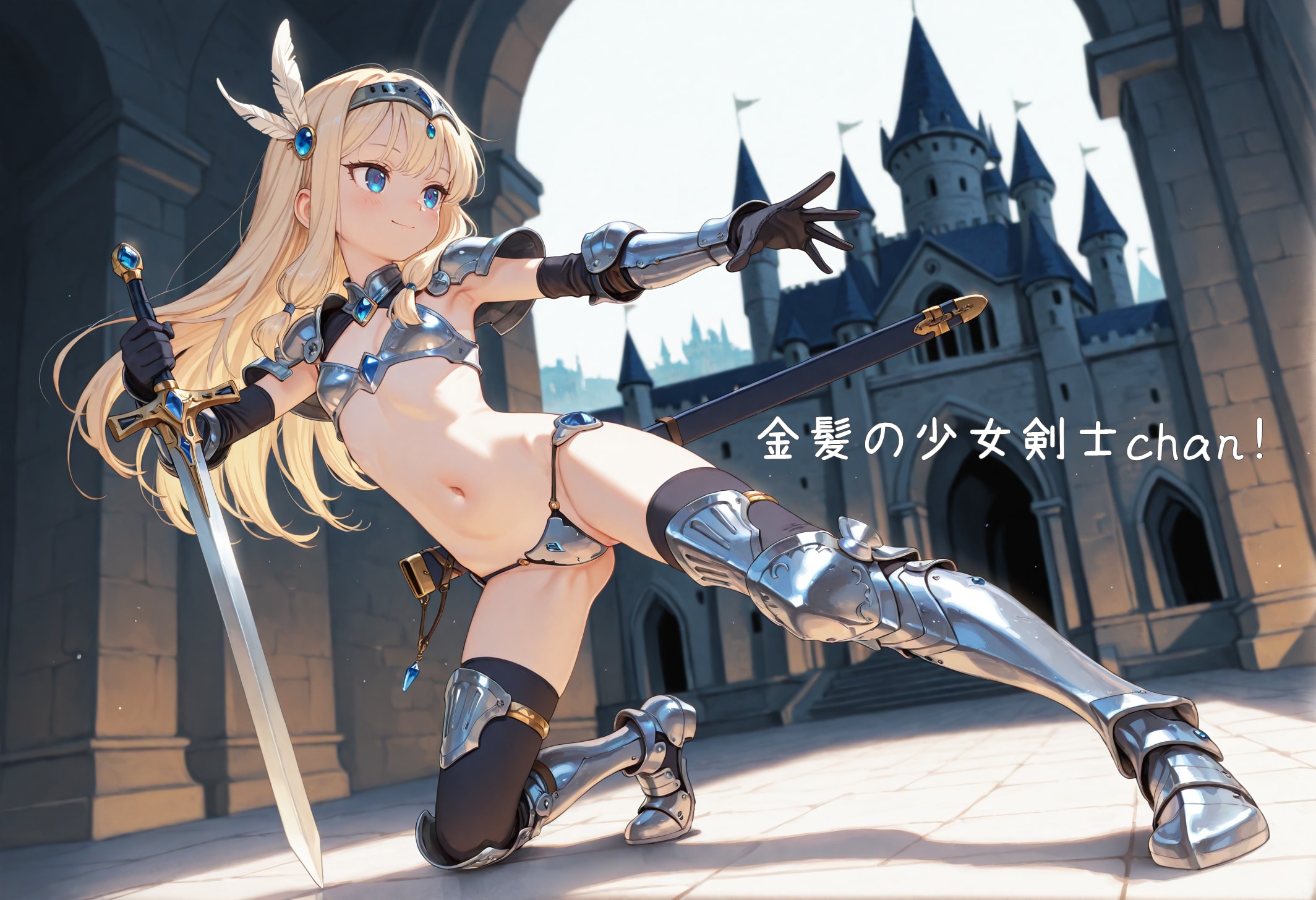 【漫画】金髪の少女剣士chan！