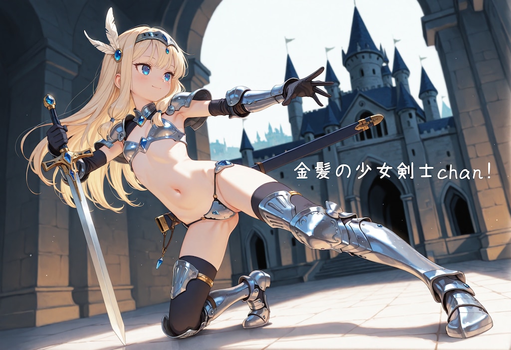【漫画】金髪の少女剣士chan！