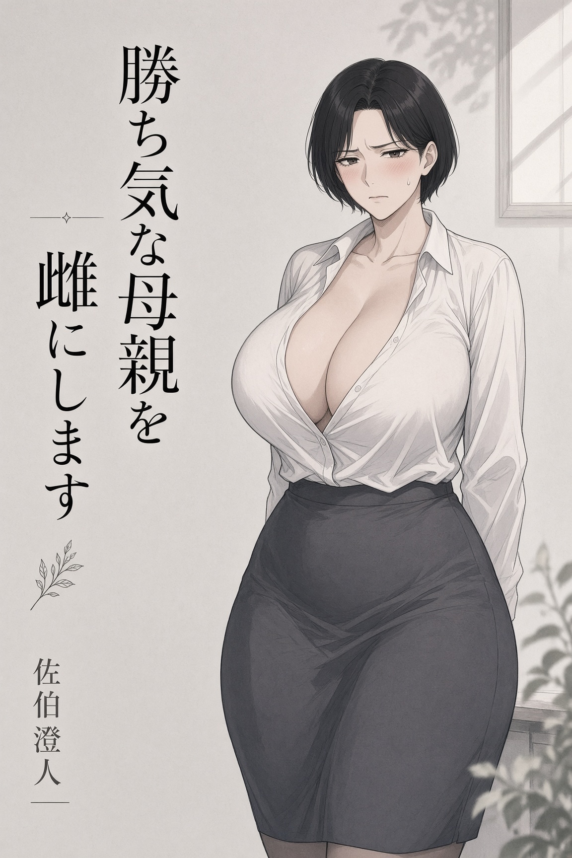 【アニメ】　文庫本表紙風イラスト　勝ち気な義母