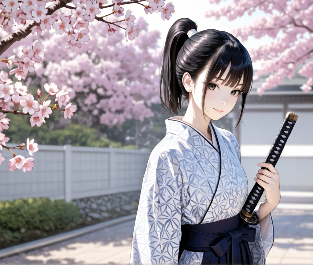 魔物と人間の狭間で生きる女侍