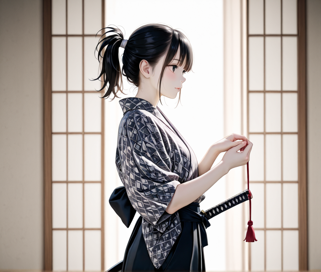 魔物と人間の狭間で生きる女侍