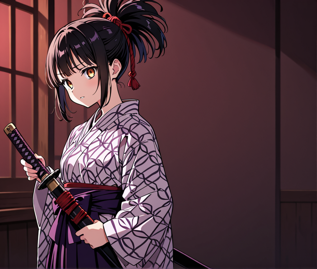 魔物と人間の狭間で生きる女侍