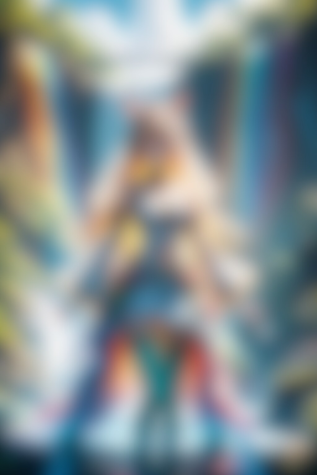 虹彩に彩られた滝の聖域