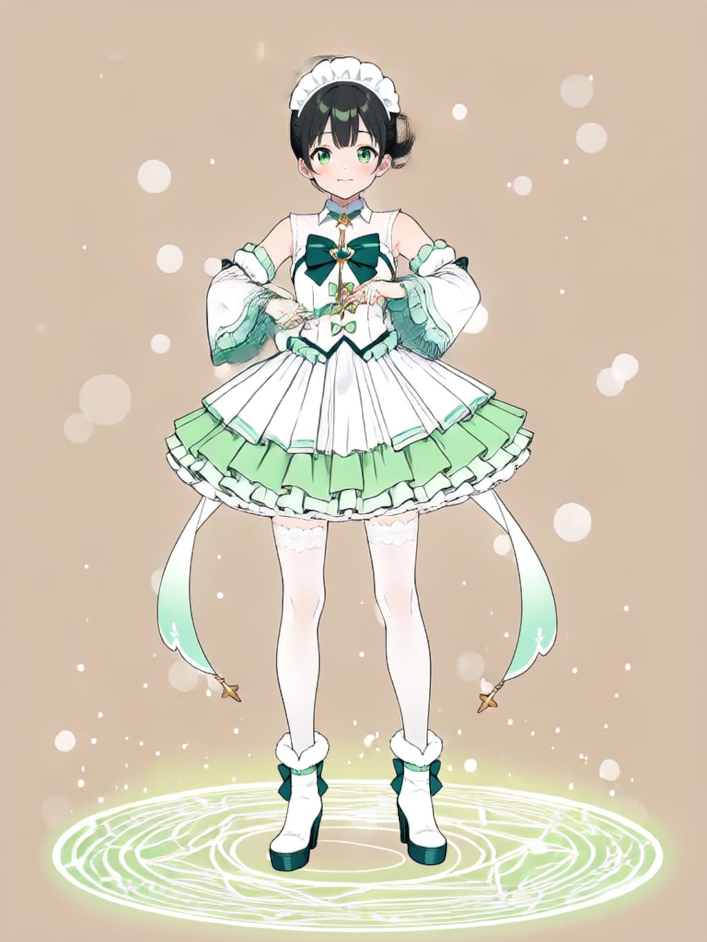 変身、魔法少女 幸乃【パラパライラスト４０】