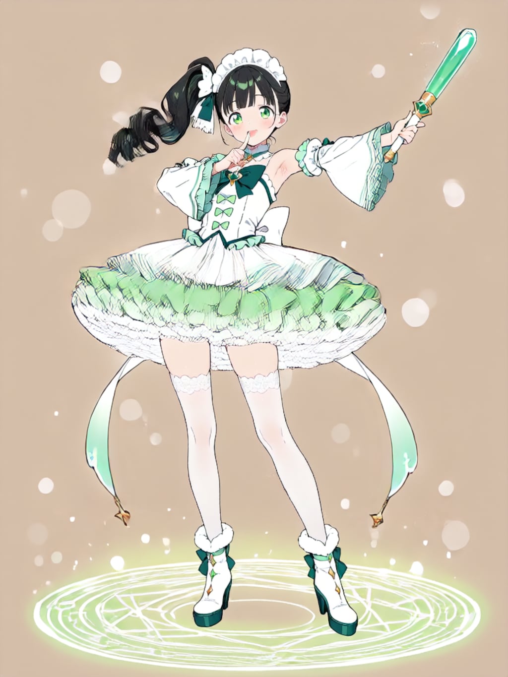 変身、魔法少女 幸乃【パラパライラスト４０】