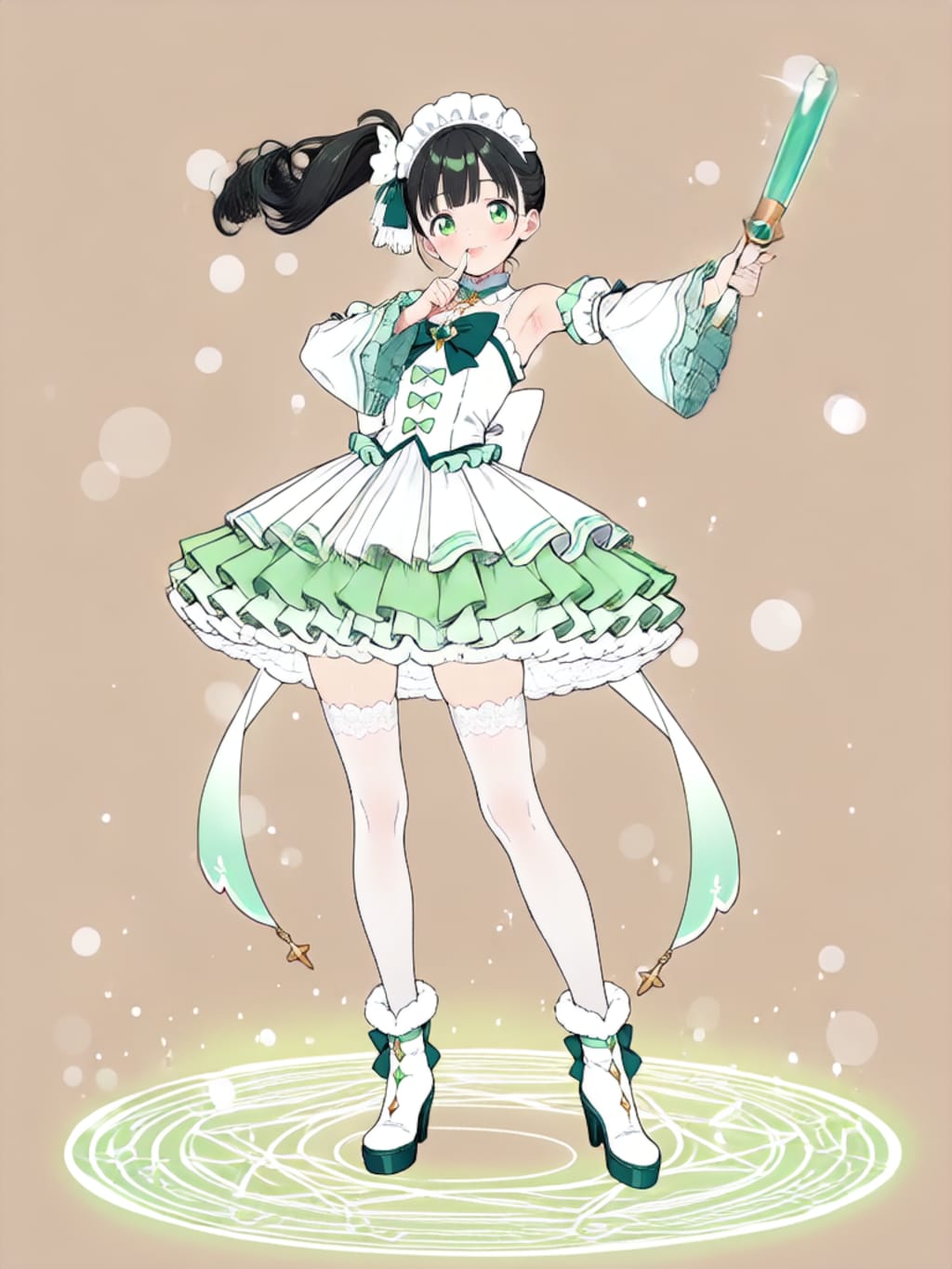 変身、魔法少女 幸乃【パラパライラスト４０】