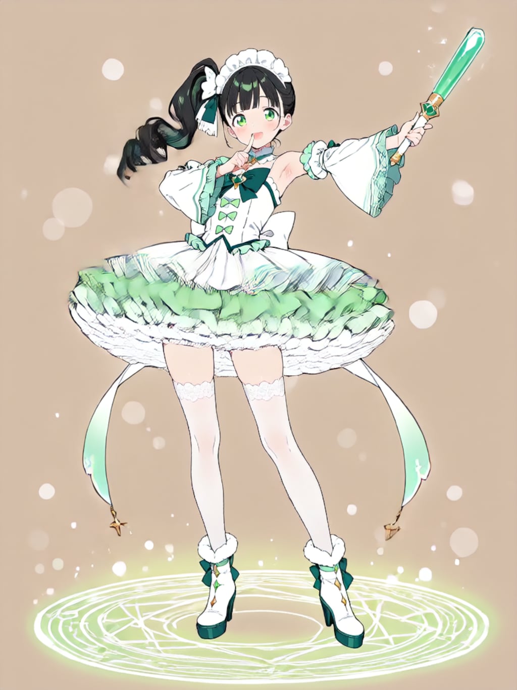 変身、魔法少女 幸乃【パラパライラスト４０】