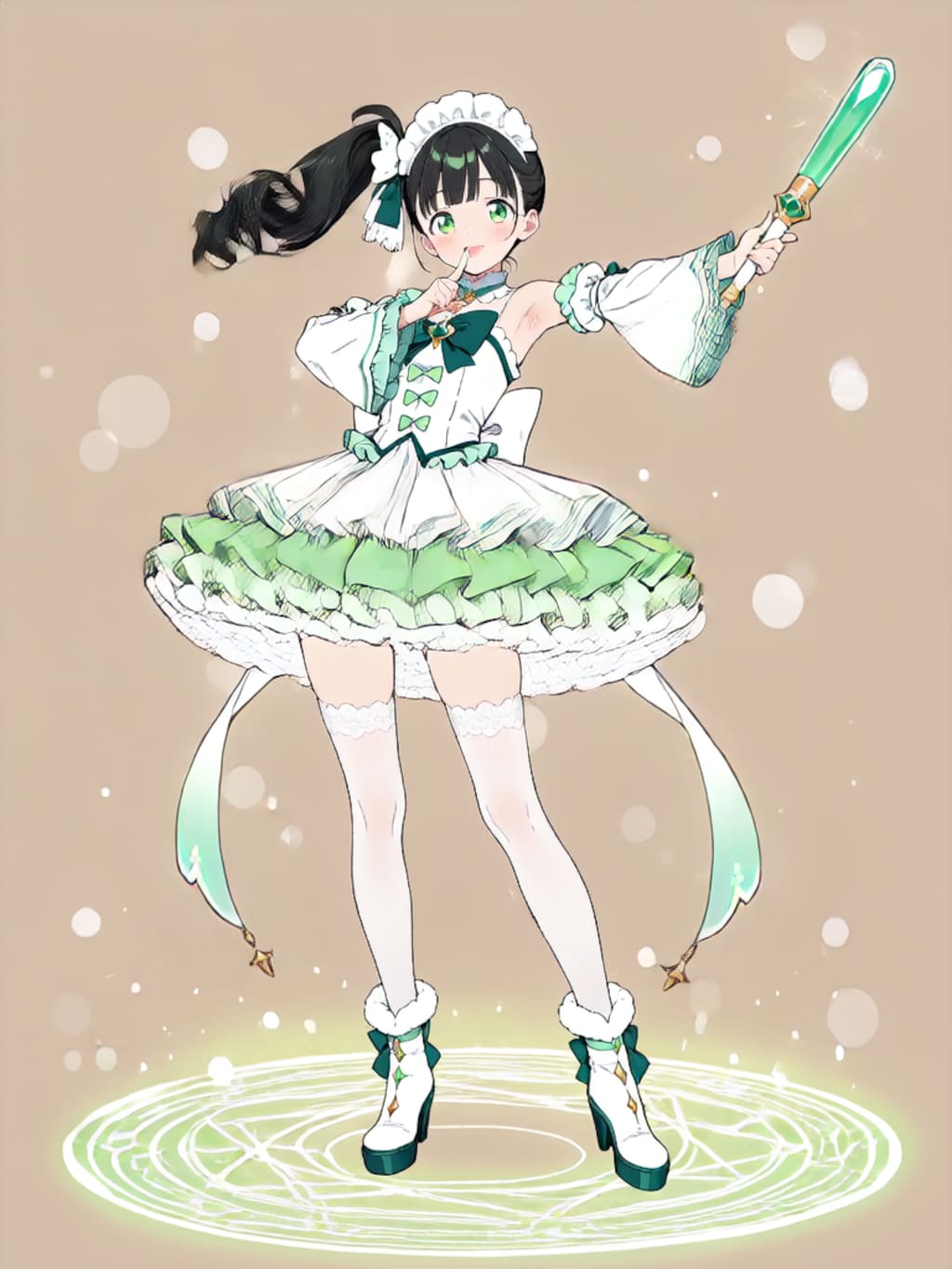 変身、魔法少女 幸乃【パラパライラスト４０】