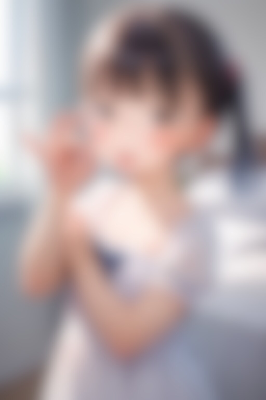 ぺったんこ〇リ〇リ眼鏡J〇ちゃんが「フェラしてあげよっか💕」（6枚）