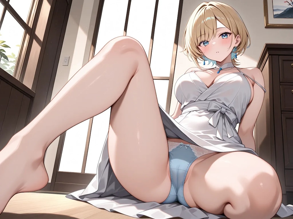 18枚：#いろんな画風で開脚マンスジ