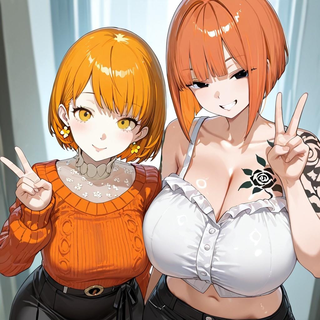 ほのかちゃんツーショット(プロンプト激混ざり)