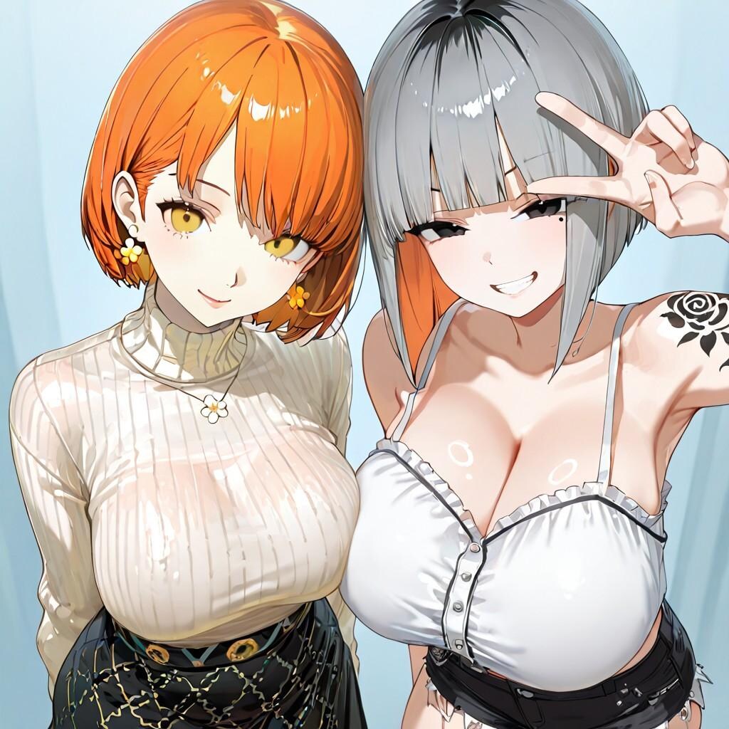 ほのかちゃんツーショット(プロンプト激混ざり)