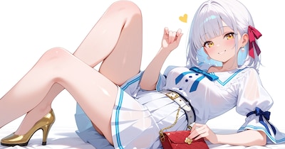 ピュアホワイト・ガーリーコーデ