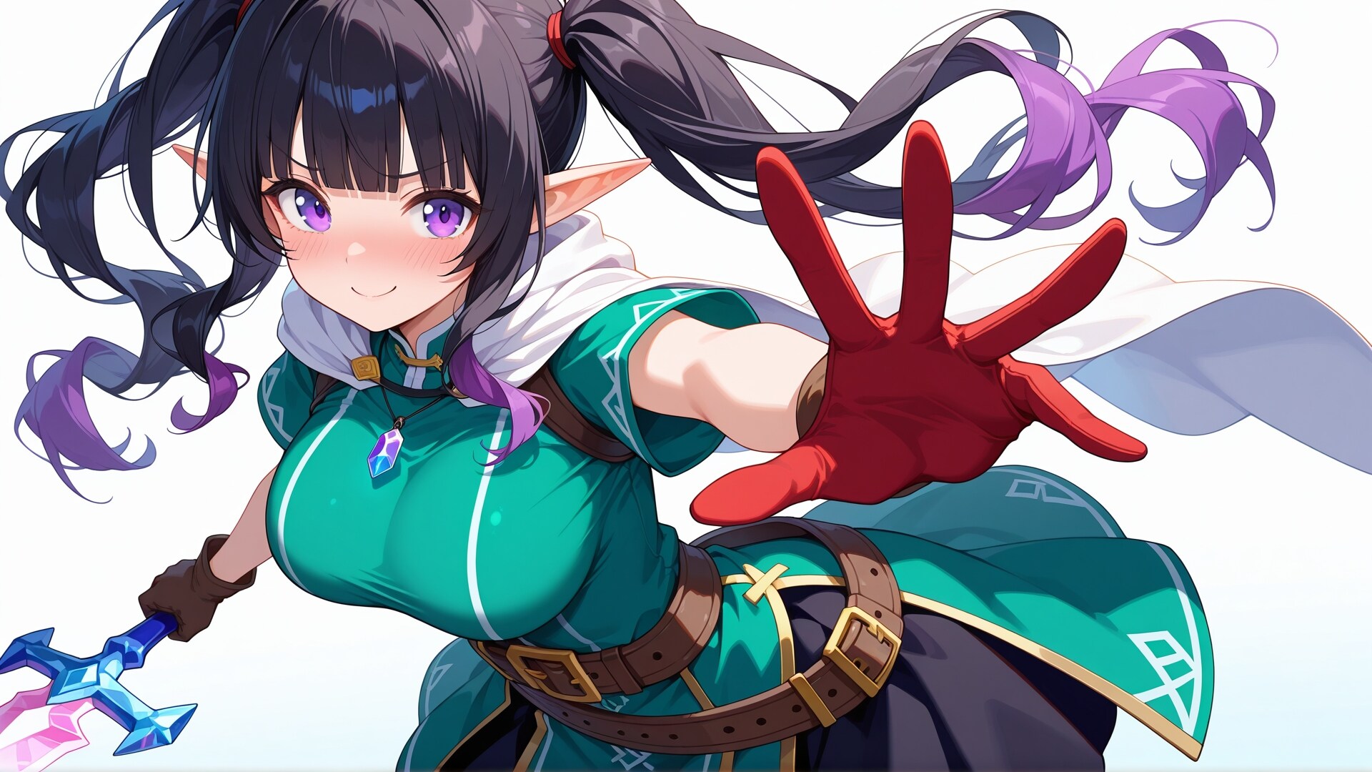エルフの魔法剣士コーデ
