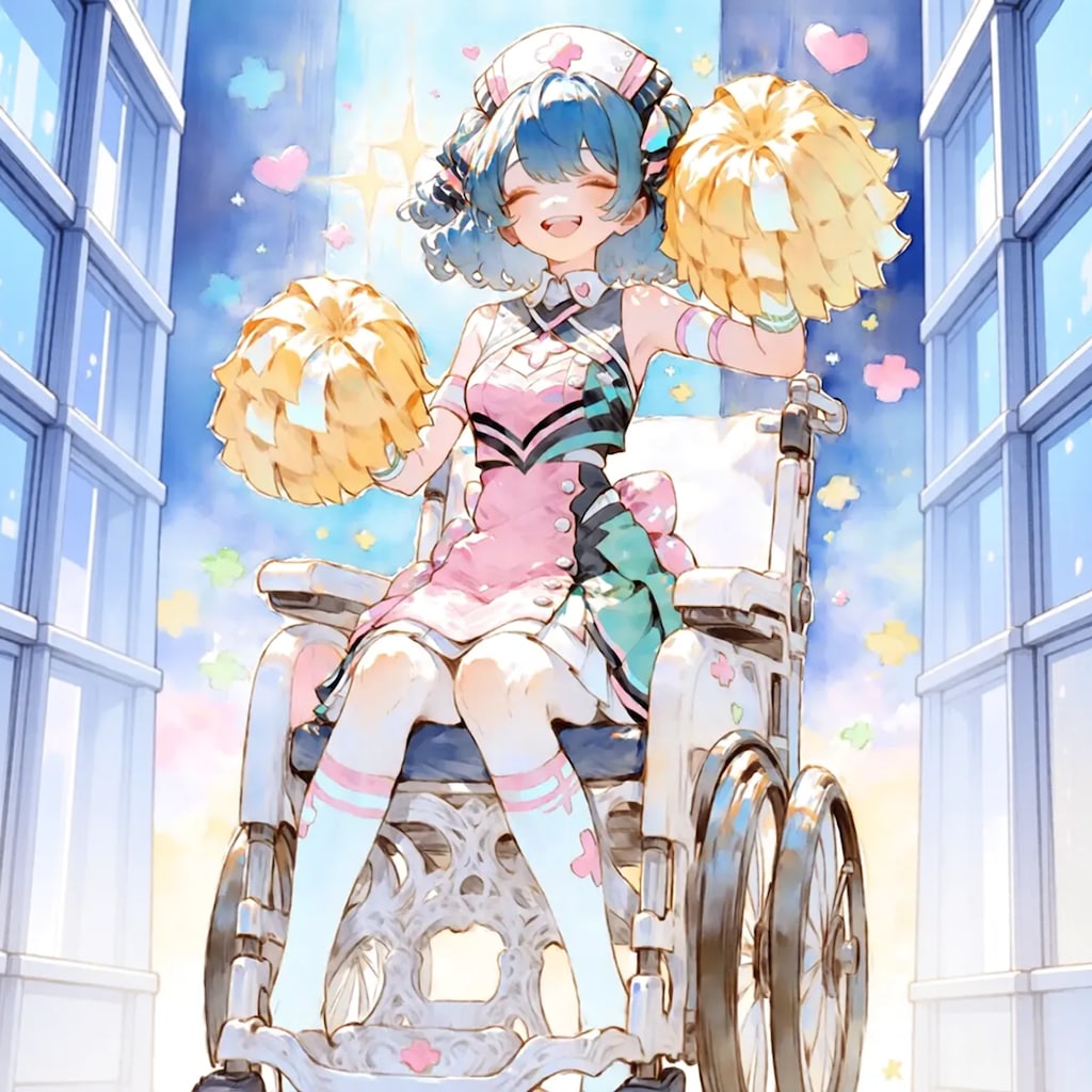 【作りすぎたでござる】チアナースのエレクトリック車椅子パレード