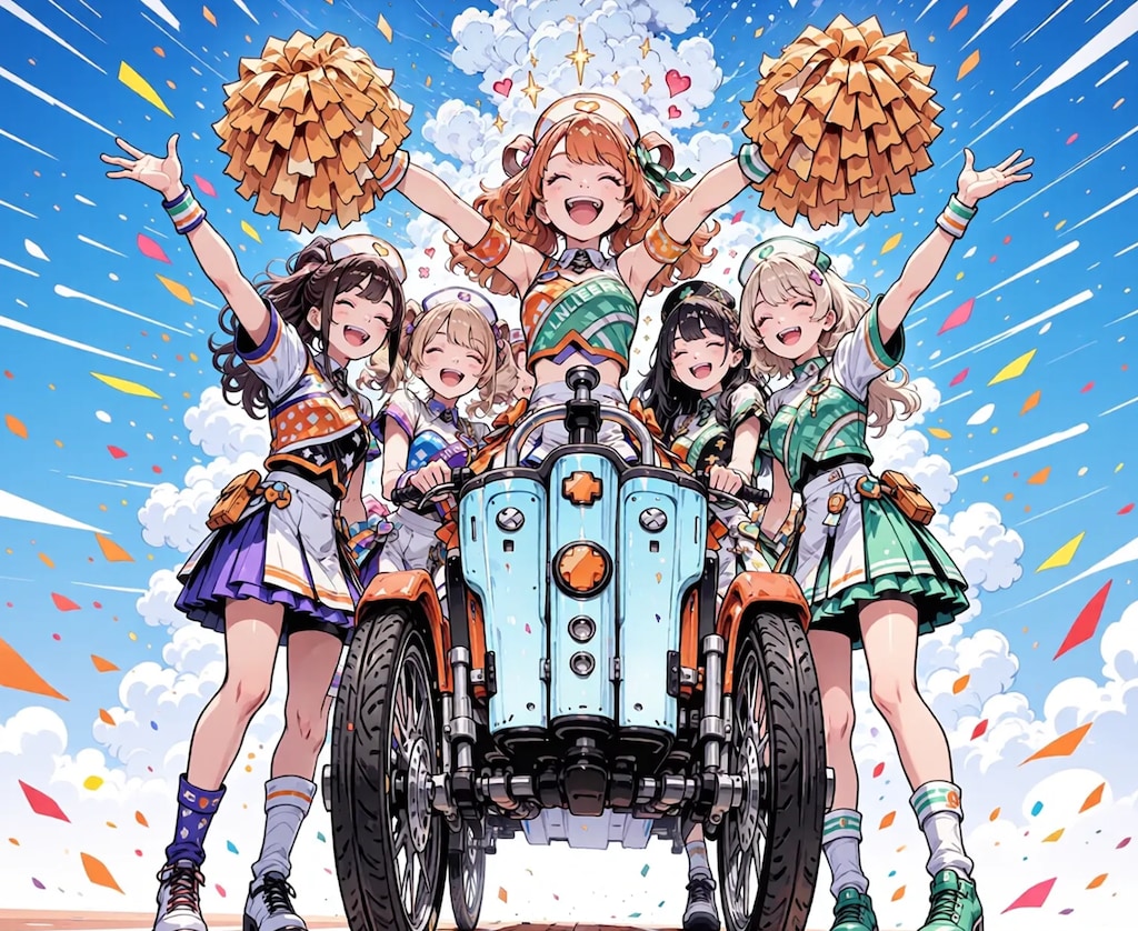 【作りすぎたでござる】チアナースのエレクトリック車椅子パレード