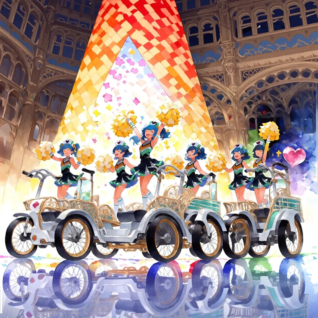 【作りすぎたでござる】チアナースのエレクトリック車椅子パレード