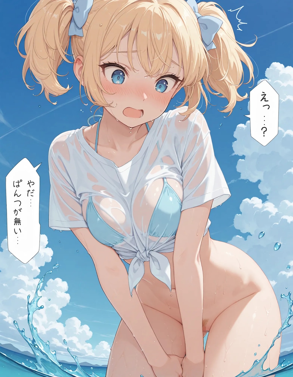 【漫画】海の金髪ツインテ少女chan！