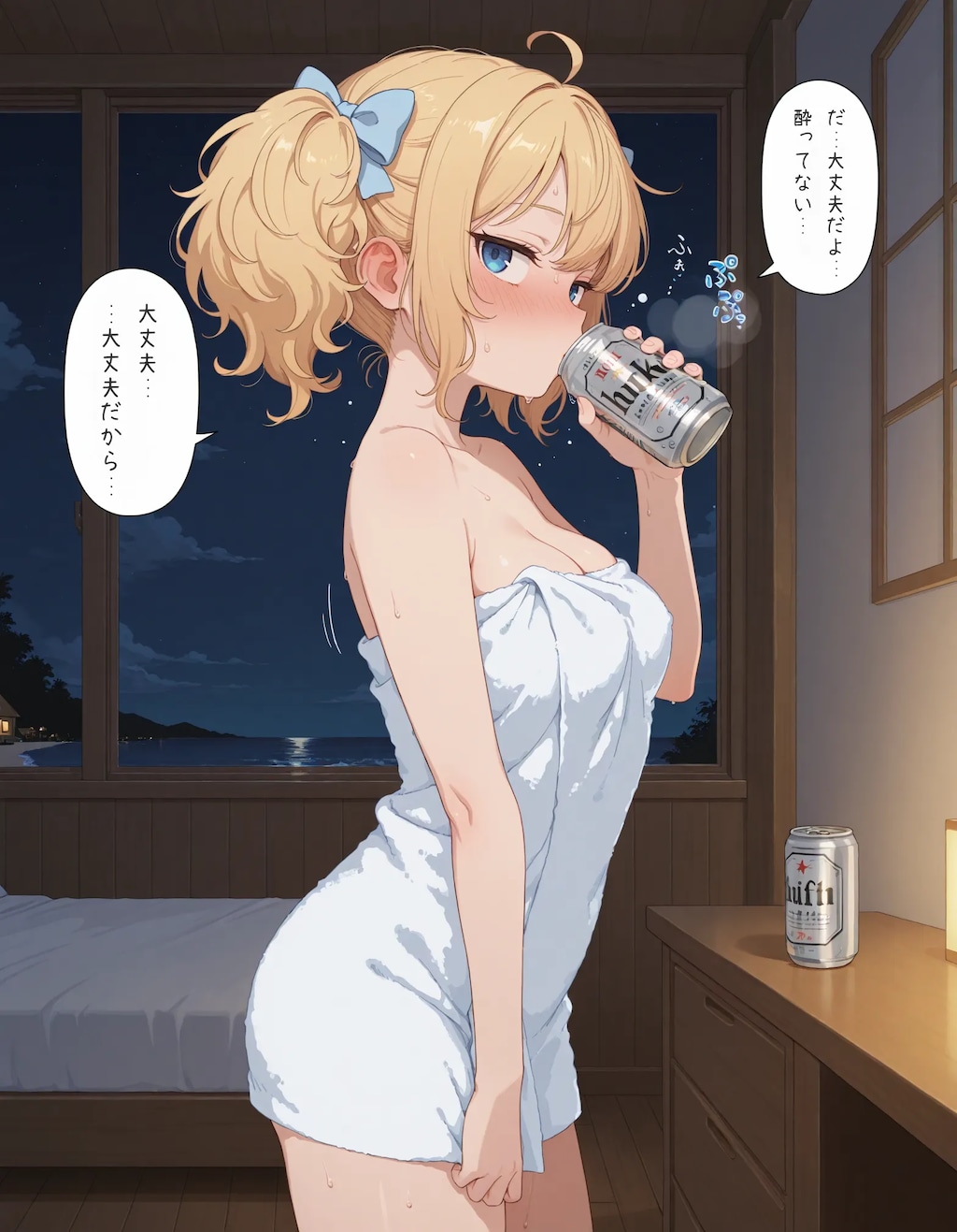 【漫画】海の金髪ツインテ少女chan！