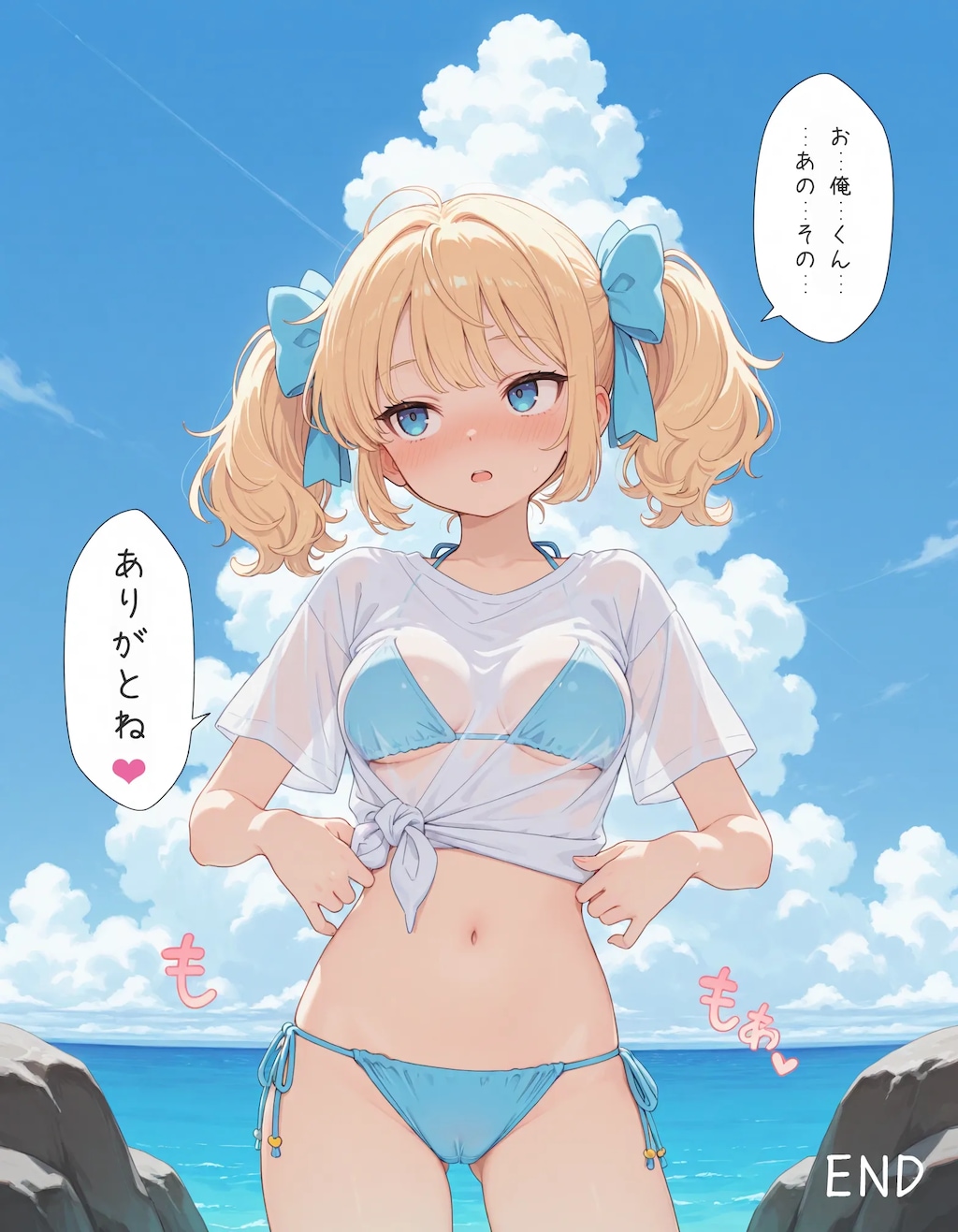 【漫画】海の金髪ツインテ少女chan！