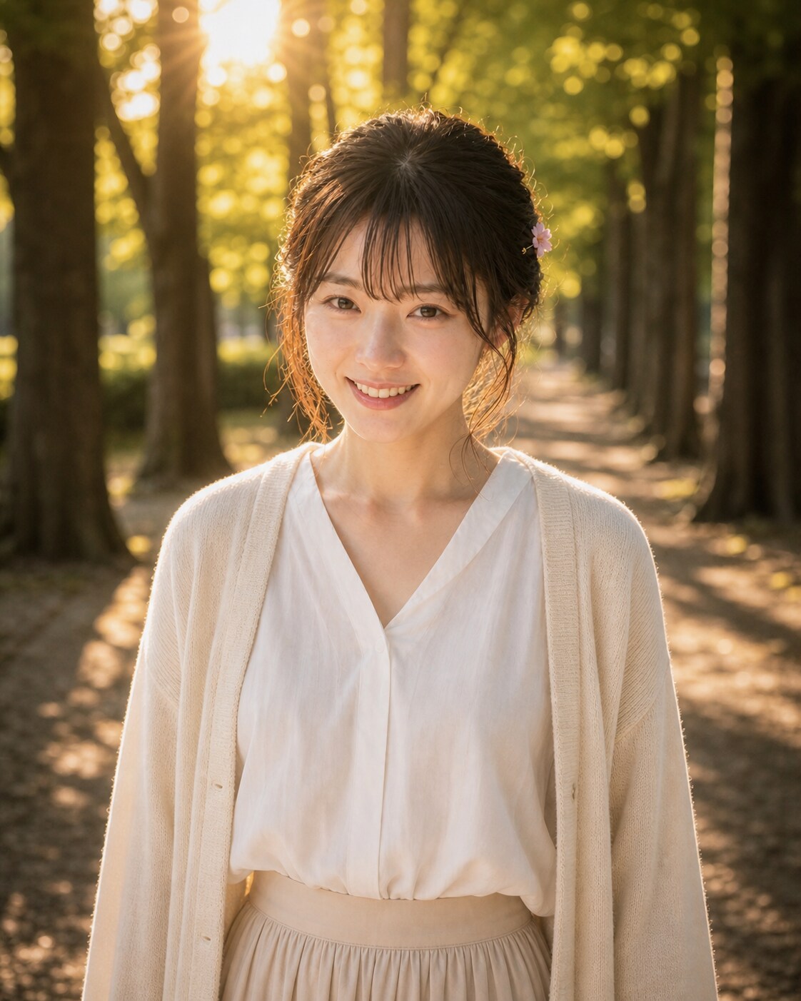 木漏れ日を散歩