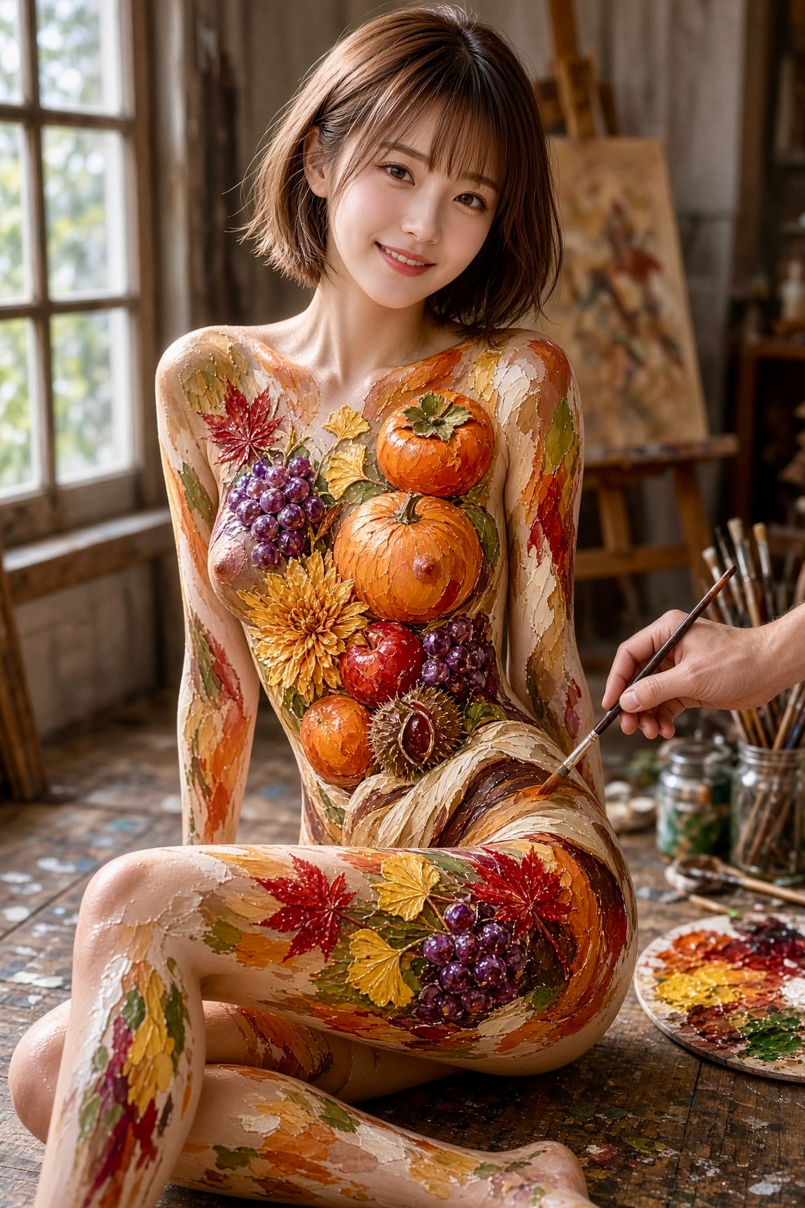 綺膚花融