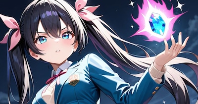 オーラを纏う少女