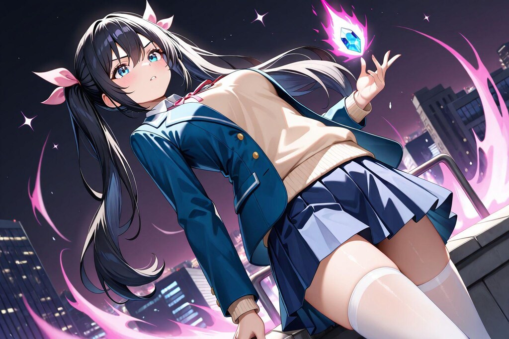 オーラを纏う少女