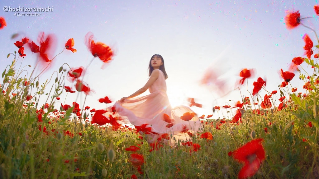 花と女性【２】