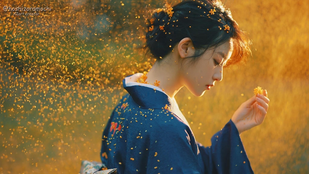 花と女性【２】